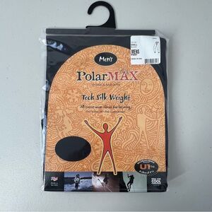 NEW Polar Max Tech Silk Weight Base Layer Pants Black Relaxed Fit Small (28-30)